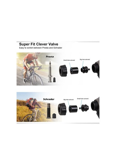 Monyee Bisiklet Ve Spor Topları İçin Taşınabilir Mini Hava Pompa Seti B - Presta/schrader Valfi İle Hızlı Enflasyon, Tamir Aletleri Dahil