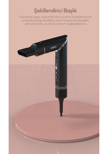 Sinbo SHD-1720 - VolumAir 5 In 1 Katlanabilir Airwrap Saç Kurutma ve Şekillendirme Sistemi