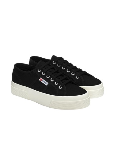 Superga 2740 Platform Kadın Siyah Sneaker S21384W-Adk-Sp Siyah