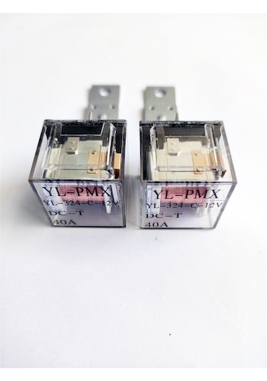 25 Adet Şeffaf 5 Uçlu Üniversal Röle 40 Amper