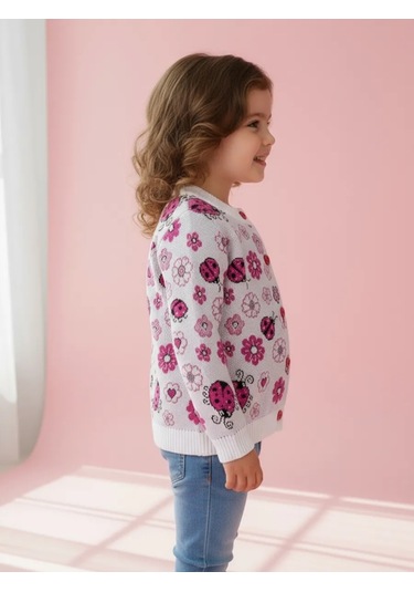 Alena Çocuğunuz İçin Düğmeli Örgü Kard 372760824 Beyaz