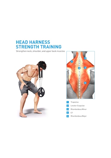 Bundera Baş Boyun Ense Egzersiz Ağırlık Kemeri Fitness Kayışı