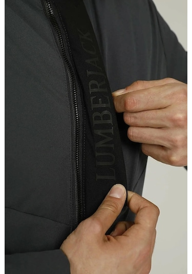 Lumberjack Luis Su Itici Rüzgar Geçirmez Erkek Mont Gri