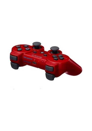 Sony PS3 Joystick PS3 Kol Kırmızı 1.5 M Şarj Kablosu Dahil