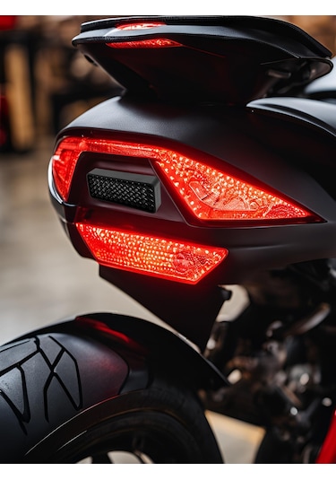 Çakarsız Ultra Parlak Motosiklet Kedi Gözü Boyutlu Stop Lambası Extra Farkedilebilirlik Sağlar