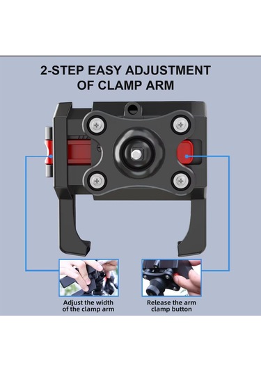 Motosiklet Ve Scooter İçin Gidon Uyumlu Telefon Tutucu Pb11 Plus