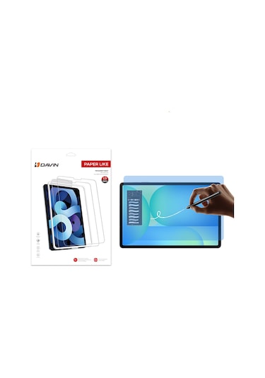 Maks Technology Galaxy Uyumlu Tab S10 Fe Plus Kağıt Hisli Mat Mkst Paper Like Tablet Ekran Koruyucu - Şeffaf