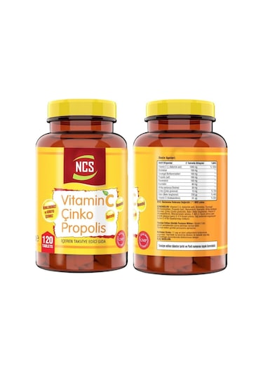Vitamin C Çinko Propolis 120 Tablet & Vitamin D3-k2 120 Tablet
