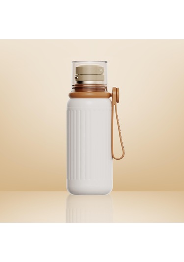 Çift Katmanlı Paslanmaz Çelik Termos 500 Ml Beyaz