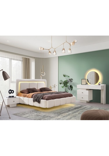 Barcelona Mdf Bazalı Karyola Ve Başlık