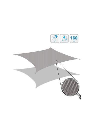 Novahub Açık Bahçe Yüzme Havuzu Güneş Tente, Boyutu: 2m X 1.8m, Beige Yeşil Yeşil