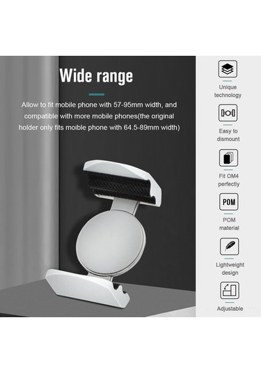 Hangfox Djı Om5/4/se İçin Pom El Tutucu, 5.7-9.5cm Kırmızı Klemensi, 17g Hafif Telefon Sabitleyici Aksesuarı 1109219