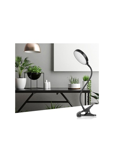 Reedark 15w Bitki Büyüme Lambası, 3 Renk Modu Kırmızı/mavi/kombinasyon , 5 Parlaklık Seviyesi, 360 Esnek Kollu, 4/8/12 Saat Zamanlayıcı, Usb Girişi Şarj Aleti Hariç Siyah