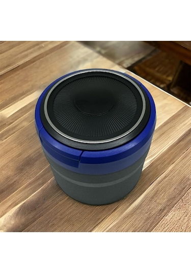 Mini Led Işıklı Araç Araba Küllüğü Mavi 9cm