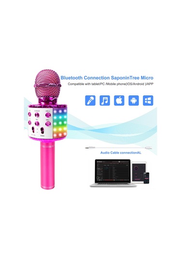 Youmex Bt Mikrofon Hoparlör Combo, Profesyonel Karaoke, Üç Katlı Gürültü Azaltma, Tf Kart Desteği, Çoklu Cihaz Uyumlu, Gümüş Renk