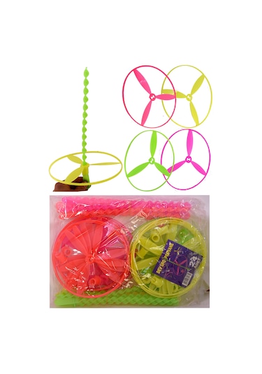 Uçan Pervane Daire Ufo Fırfır Büyük Fırıldak 24 Adet Oyuncak 20cm