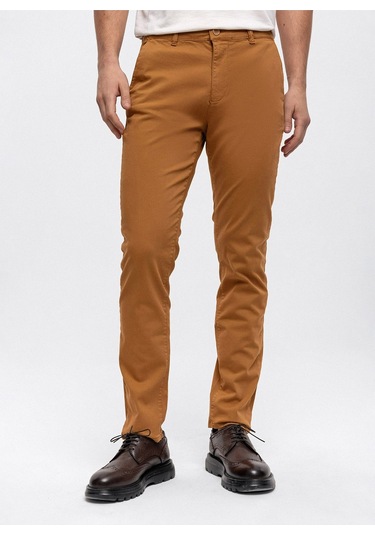 Back And Bond Normal Bel Normal Paça Slim Fit Vizon Erkek Pantolon B33w32005 Vizon