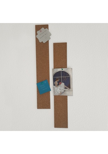 Şerit Mantar Duvar Panosu 15 X 60 Cm 2'Li