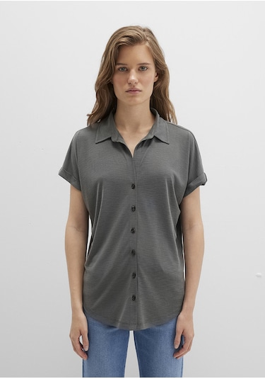 Mavi - Lux Touch Tencel Tm Yeşil Modal Gömlek 168081-71553 Yeşil