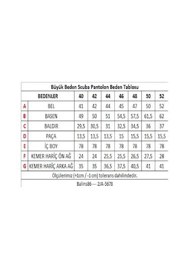 Balins Kadın Scuba Pantolon Siyah