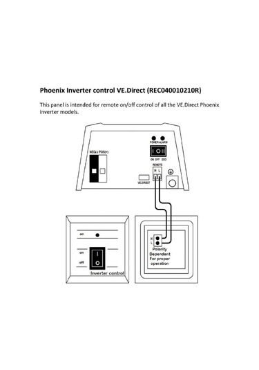 Victron Phoenix Invertör Kontrol Ve.Direct Rec040010210R