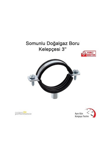 Somunlu Doğalgaz Boru Kelepçesi 3''''