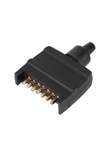 Yaozixa Avustralya Standartı 7-pin Düz Erkek Treyler Plug, Araç Lambaları Bağlantısı, Korozyona Dayanıklı, Abs Malzeme, Kolay Kurulum