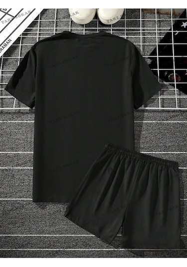 Tarzsokak Alt/üst T-shirt Ve Şort Takımı Kod Alt156 Siyah