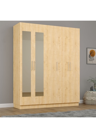 5 Kapaklı Gardırop 180cm Safir Meşe