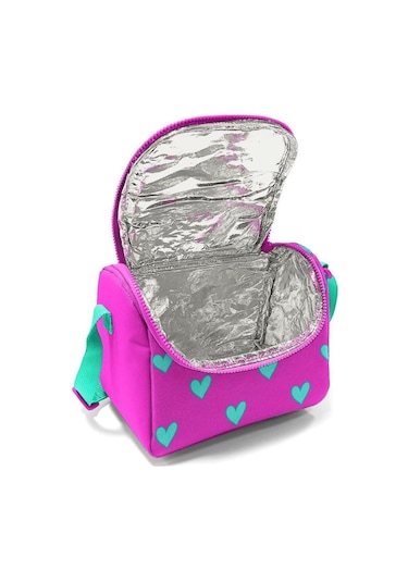 Coral High Thermo Beslenme Çantası Pembe Kalp Desenli 11806