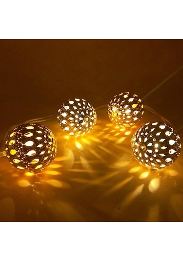 Solar Güneş Enerjili 8 Modlu 5 Metre 10 Led Dış Bahçe Aydınlatma