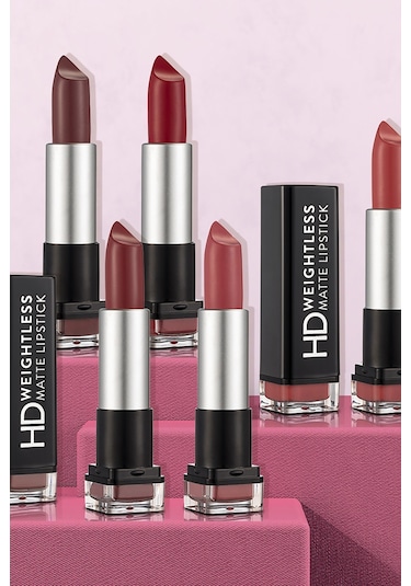 Flormar Hafif Dokulu Mat Ruj (PEMBE) - Hd Weightless Matte Lipstick - 002 Dry Rose - 8690604518579