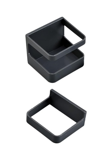 Duvara Monte Şemsiye Standı 4 Set Matkap Gerektirmez, Damlama Tepsili Şemsiye Standı, Yaratıcı Çıkarılabilir Şemsiye Kılıfı Siyah Diğer