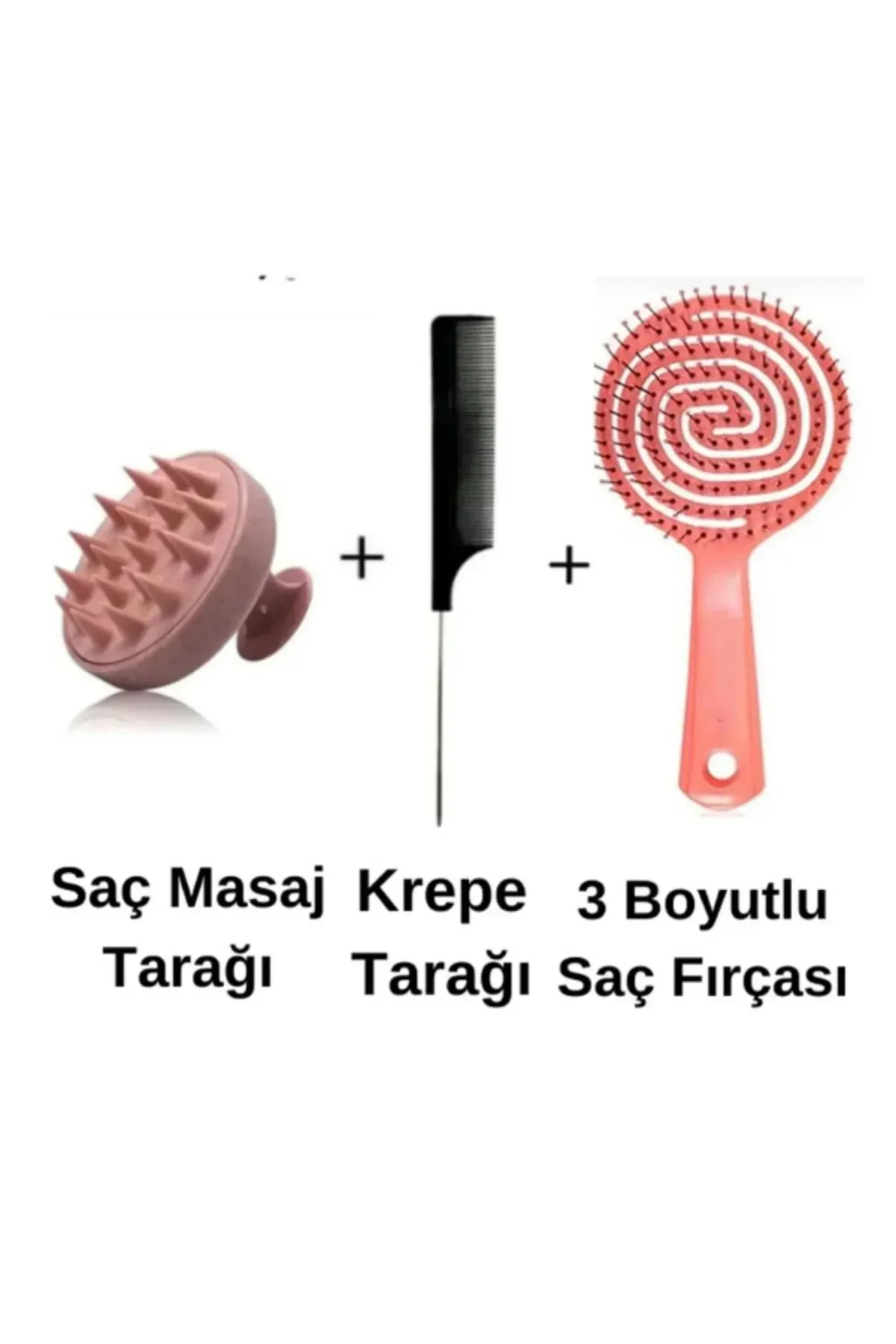 Pro Üç Boyutlu Oval Saç Fırçası Şekillendirici Tarak Krepe Şiş Tarağı Silikon Masaj Tarağı Saç Tarağı