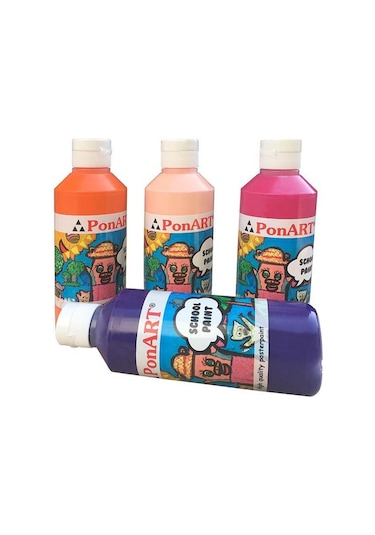 Ponart School Paint Okul Boyası 250 ML Turuncu