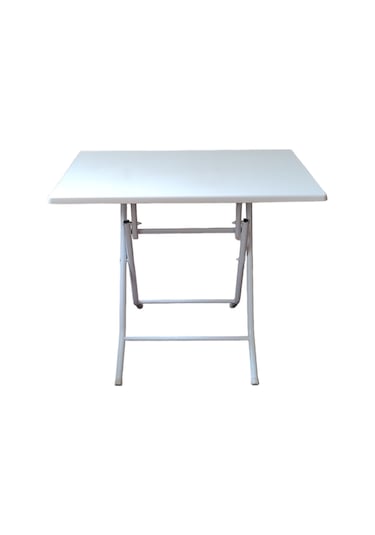 Katlanır Masa 60x90 Beyaz Döküm Kenar