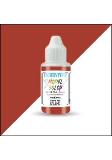 Hobbytime 454 18 Ml. Ral3033 Alev Kırmızı Flame Red Akrilik Model Boyası