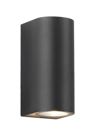 Tongxida Gu10 Ampullü 2 Başlı Kare Sıcak Beyaz Led Dış Duvar Lambası Sıcak Beyaz