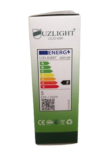 Uzlight 4,8w Sarı Işık Led Ampul E14 Ince Duy 10lu Paket