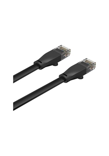 Unıtek Cat6 Patch Kablo 1mt Flat 1gbps, Siyah C1809gbk