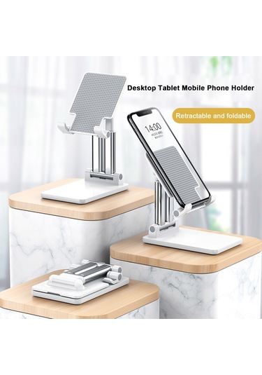 Kosona T7 Siyah Çift Çubuklu Masaüstü Telefon Tutucu - Katlanabilir Yüksekliği Açı Ayarı, Dürtüye Dayanıklı, Tüm Akıllı Telefon Ve Tabletler İçin Siyah