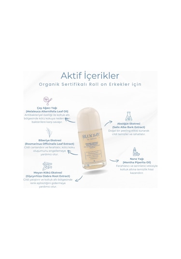 Organik Sertifikalı Roll On Erkekler İçin