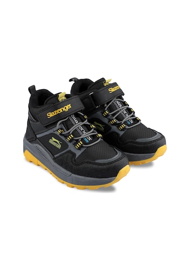Slazenger KENZIE Çocuk Cırt Cırtlı Siyah / Sarı Bot