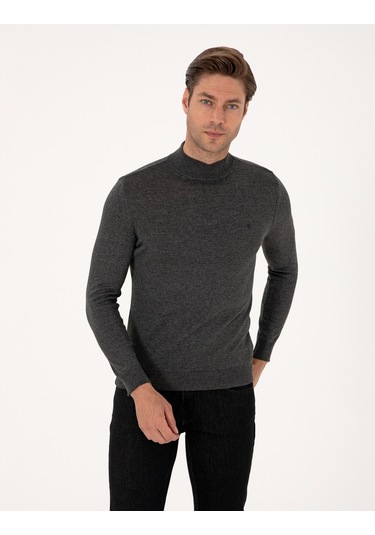 Pierre Cardin Erkek Antrasit Melanj Kazak /triko 50314176-vr081 Antrasit Melanj