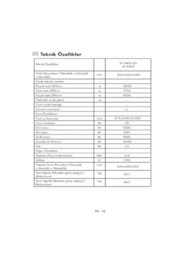 Vestel SF 84011 66 LT Ocaklı Solo Fırın