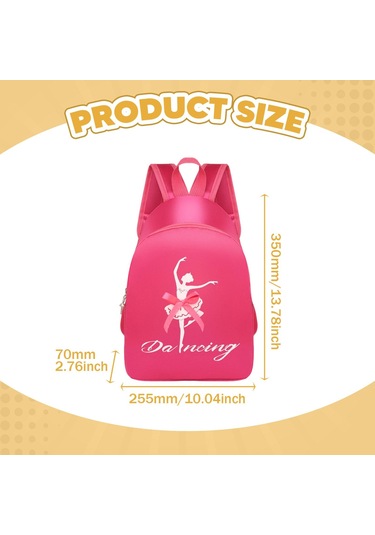 Suntek Bale Dans Sırt Çantası Sevimli Çocuk Seyahatleri İçin Gül Kırmızısı