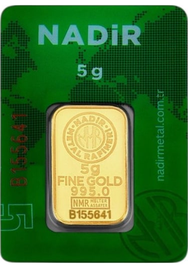 Tuğrul Kuyumculuk 5 Gram 24 Ayar Külçe Altın