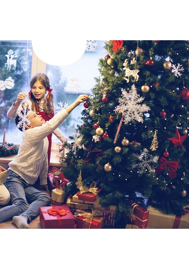 Monyee 3cm Altın Noel Topları Seti 24 Adet - Polistiren Ağaç Dekorasyonu, Perdeve Ve Vitrin Süs Eşyası