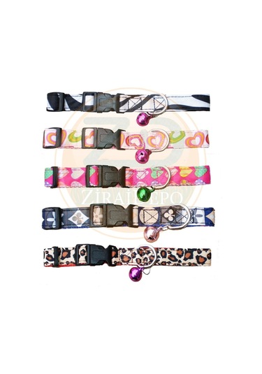 Köpek Kedi Tasma Zilli Tokalı Hrb-022 Çok Renkli