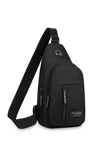 Moda Taşınabilir Erkek Omuz Çantası - Siyah